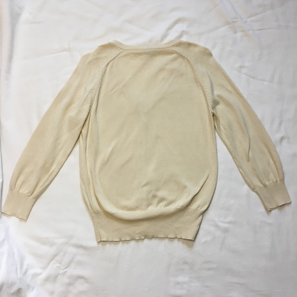 Y2K GAP Cream Button Down Cardigan, S - Picture 5 of 7
